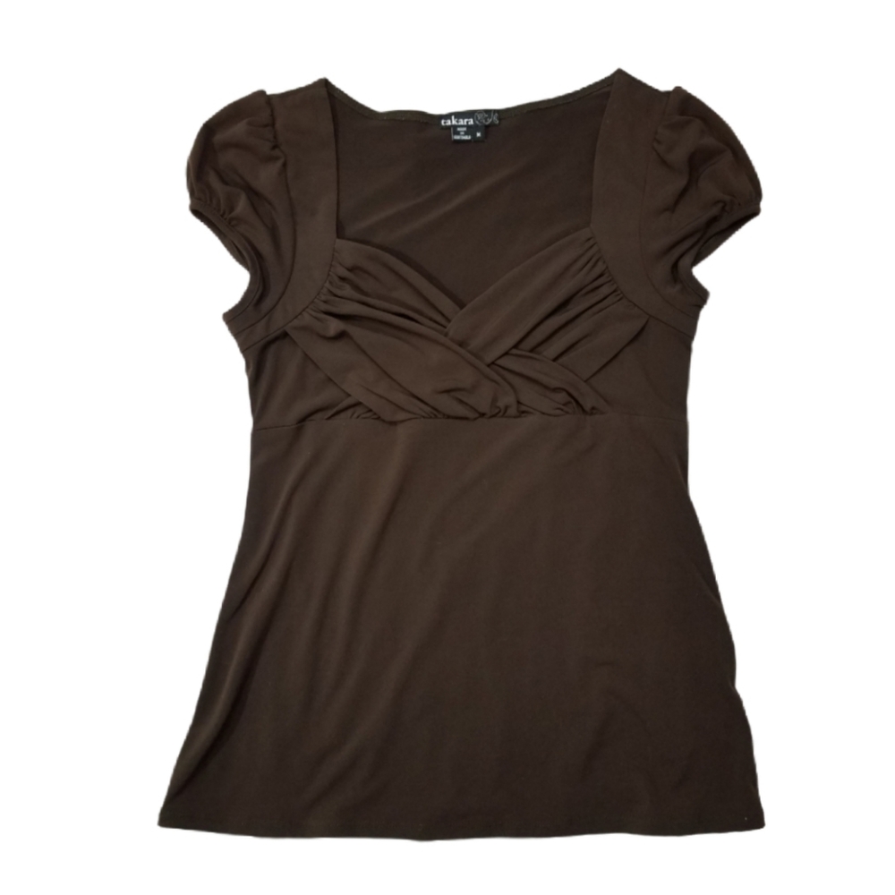 Takara Blouse Brown Junior's Large